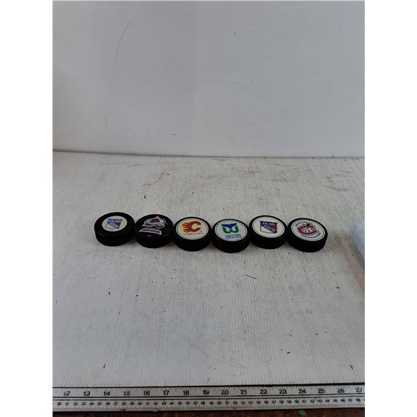 (6) Hockey Pucks As-Is