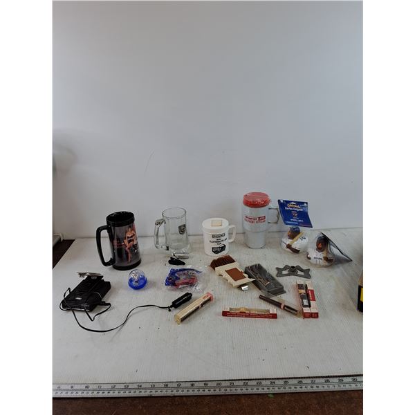 Assorted Cups, Sports Items, Misc