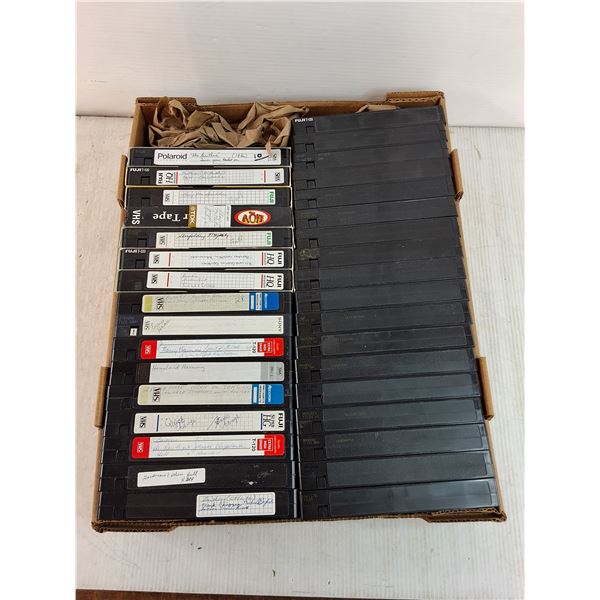 (34) Assorted Untested VHS Tapes