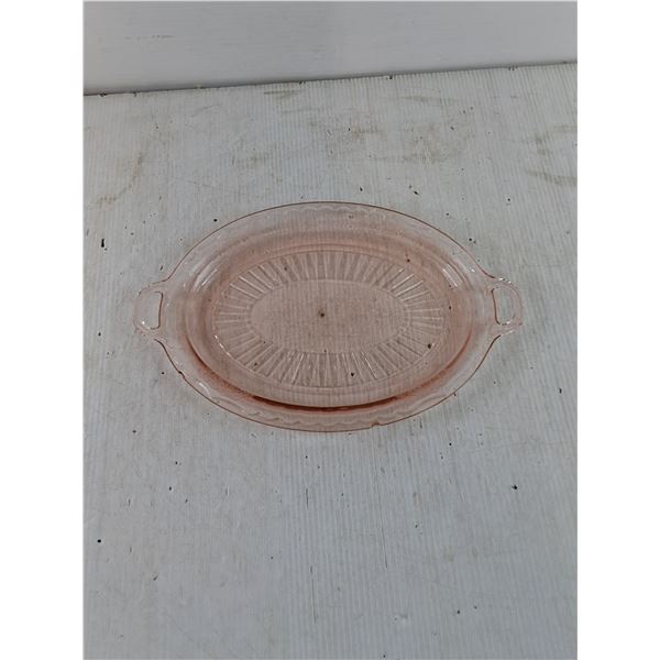 Floral Glassware Platter