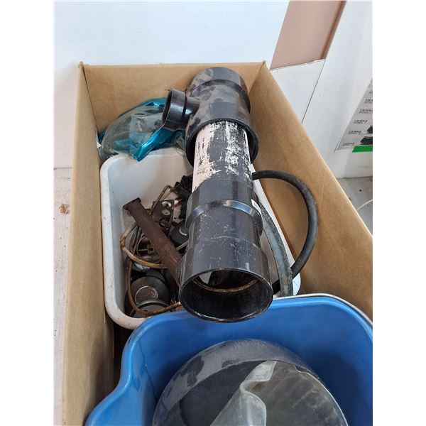 Plastic Floaty, Pitcher, Bowl, Bucket, Untested Work Light, Cannot Ship