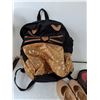 Image 28 : Bundle of Clothes, Backpack, and (3) Pairs of Shoes