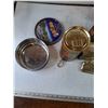 Image 6 : (4) Cookie Tins, (1) Wax Polish Tin, (1) Travel Suitcase for Makeup