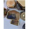 Image 9 : (4) Cookie Tins, (1) Wax Polish Tin, (1) Travel Suitcase for Makeup