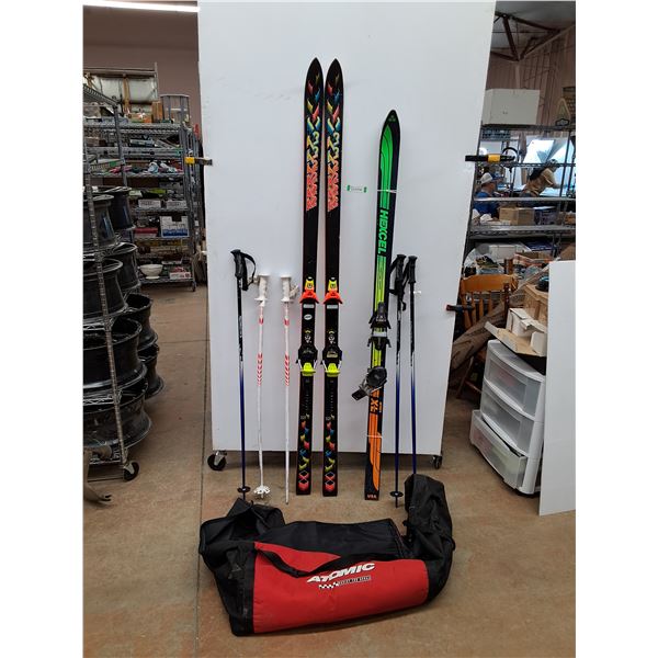 *(2) Sets of Skis (2) Sets of Poles, No Shipping