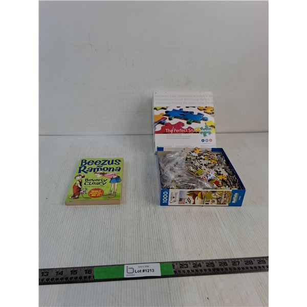 Beezus & Ramona Book, The Perfect Snap Puzzle ( as is)