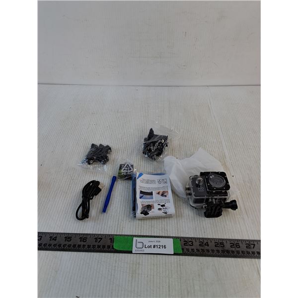 Go Pro Style Action Camera ( appears new, as is)