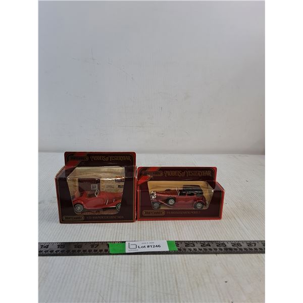 Matchbox Models Of YesterYear: Y-20 1938 Mercedes Benx 540K & Y-4 1930 Duesenberg Model J ( NIB, as 