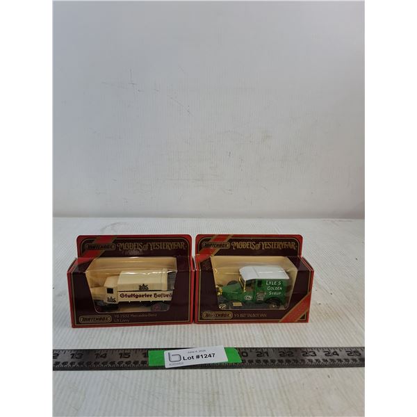 Matchbox Models Of YesterYear: Y6 1932 Mercedes Benz L5 Lorry & Y-5 1927 Talbot Van ( NIB, as is)