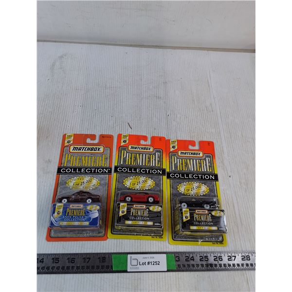 Matchbox Premiere Collection: Minnesota State Patrol, Camaro Z-28, 57 T-Bird ( NIB, as is)