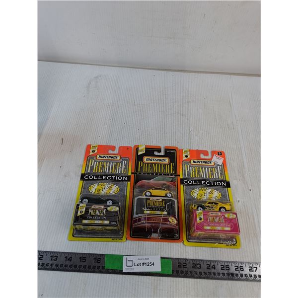 Matchbox Premiere Collection: Jaguar XK-120, VW Concept 1, Pontiac GTO ( NIB, as is)