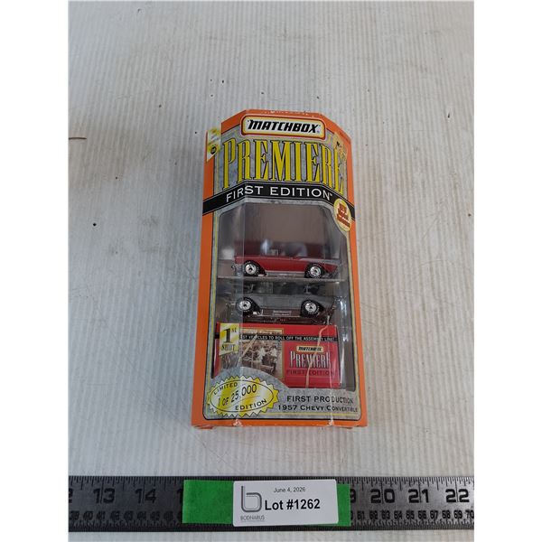 Matchbox Premiere First Edition 1957 Chevy Convertible (NIB, as is)