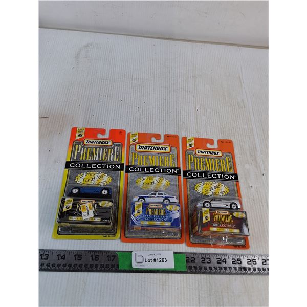 Matchbox Premiere Collection: Corvette Stingray III, South Dakota HIghway Patrol, Ferrari F-50