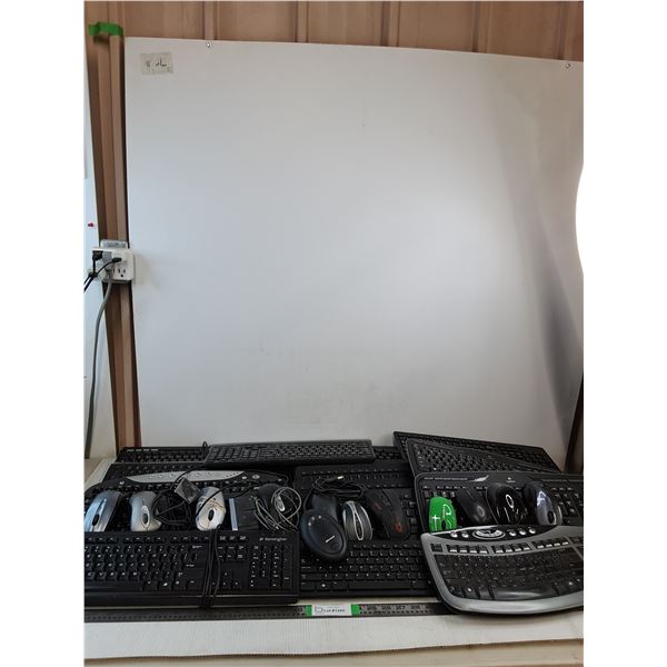 (16)Logitech , Kensington & Lenovo Key Boards & Mouses ( all as is, cannot ship)