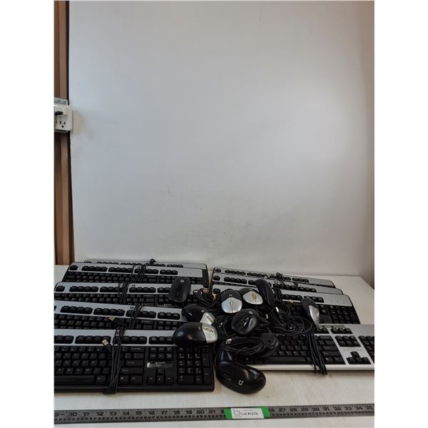 (9) HP Keyboards & Mouses ( as is, cannot ship)