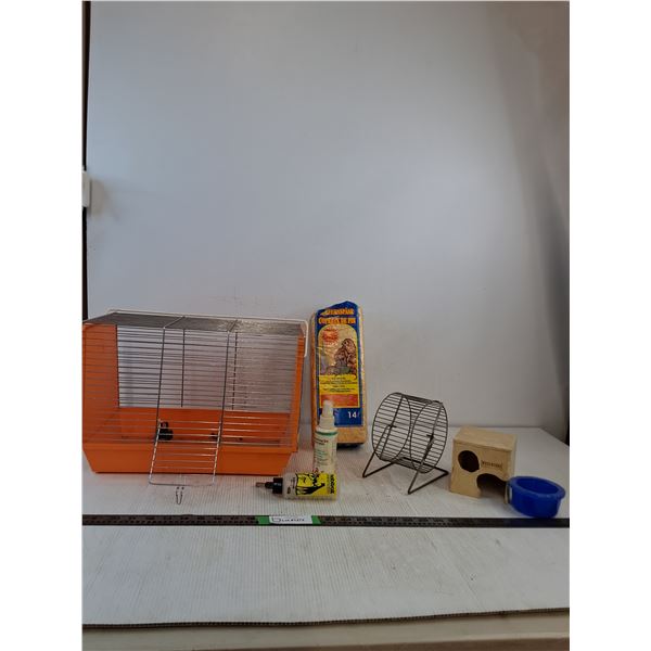 Hamster Cage, Shavings, Deodorizing Spray, Hamster Wheel, Water Spout, Food Tub, Misc