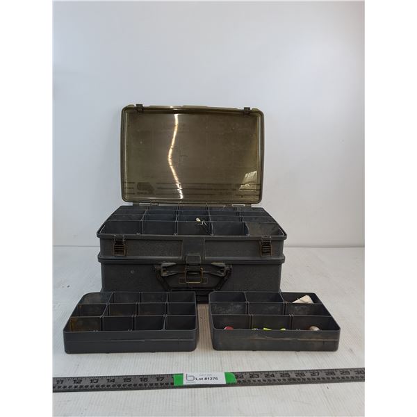 Fishing Tackle Box 17"x11"x7" ( as is, cannot ship)