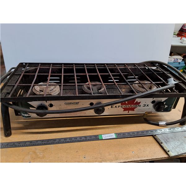 *Camp Chef Expedition 3X Triple Burner Portable Propane Stove With Legs 42"x17"x9" ( cannot ship)