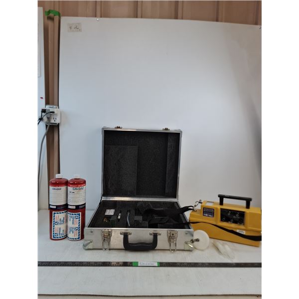 Calibration Gas Cylinders, GasTech Inc. Gastechtor Portable Gas Detection Unit, Case ( as is, cannot