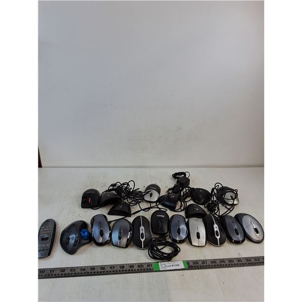 (19) Computer Mice- Dell, Lenovo, Logitech, Misc