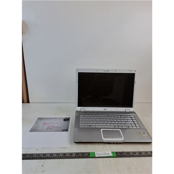 White HP Pavilion dv6000 Series Special Edition Laptop, As Is