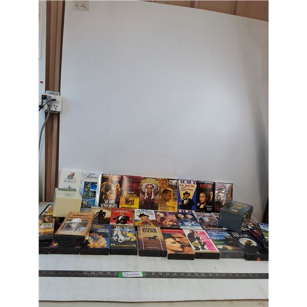 Various VHS Tapes; All The Pretty Horses, John Wayne, A New Dawn, Pretty Woman, Misc