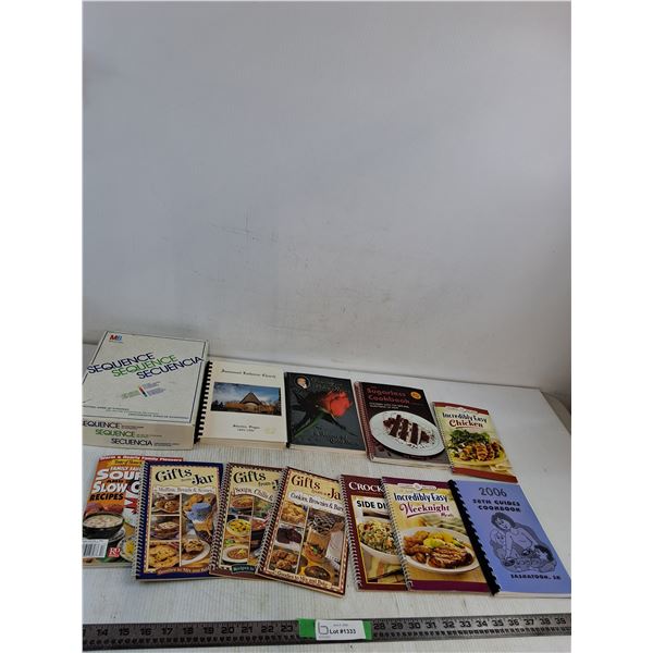 Sequence Game Board, Various Cook Books, Misc