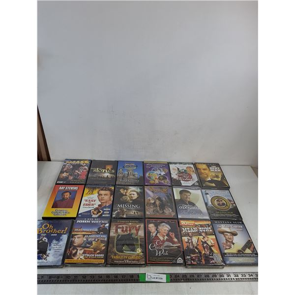 (18) DVD's- Moosie, Oh Brother, Fury, The Christmas Wish, The Missing, Misc