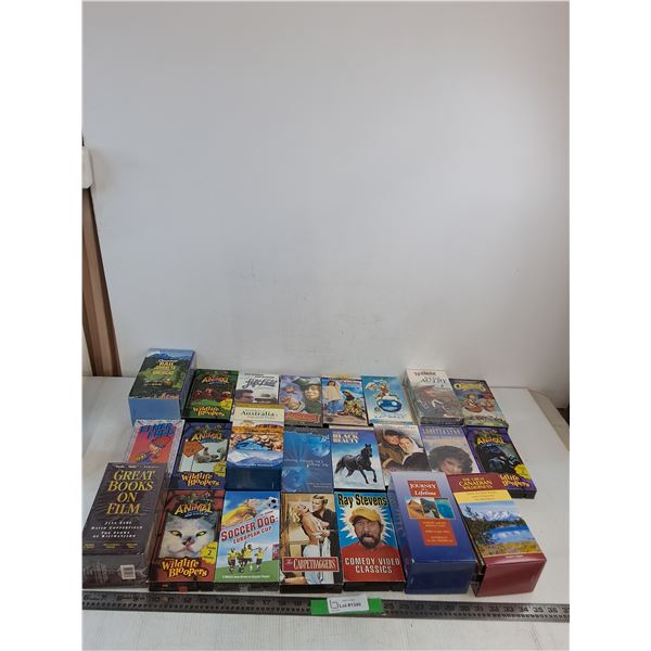 (23) DVD's- Elmer Fudd, Soccer Dog, Animal Bites, Blizzard, Misc
