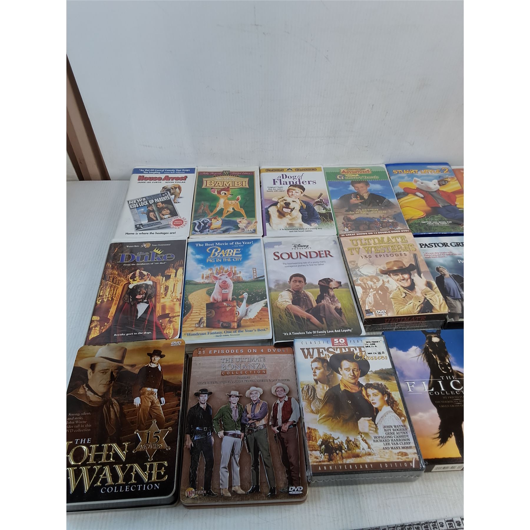 Various VHS and DVD's-Sounder, Bambi, Westerns