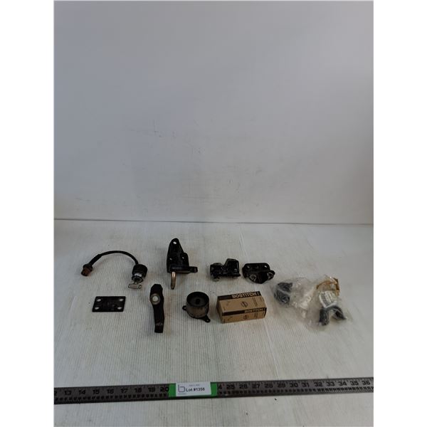 Automotive Bracket, Tensioner Pulley, Vintage Ignition Switch, Misc