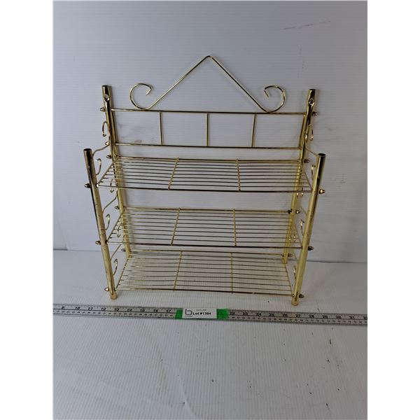 Metal 3 Tier Wall Shelf 15.5" x 5.5" x 18", Cannot Ship