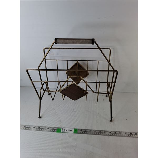 Metal Magazine Rack 15" x 9.5" x 17.5"- Can't Ship