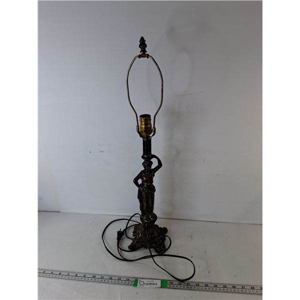 Grecian Woman Lamp 26"- Powers On/Can't Ship