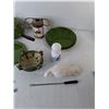 Image 2 : Fondue Forks, Wooden Figurines, Apothecary Jar, Misc.