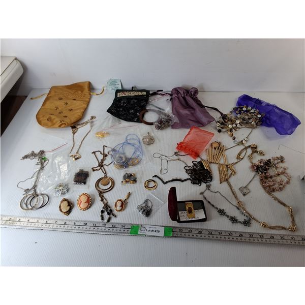 Women's Jewelry Lot-Necklaces, Brooches, Misc.