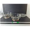Image 1 : (3) Glass Bowls  Up to 9" Diameter