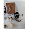 Image 2 : Miniature Lamp Shade, Hamilton Beach Blender- Powers On, Shoe Stretchers, Misc.