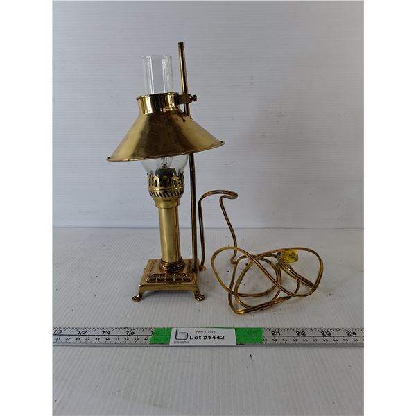 Brass Lamp 12"- Powers On