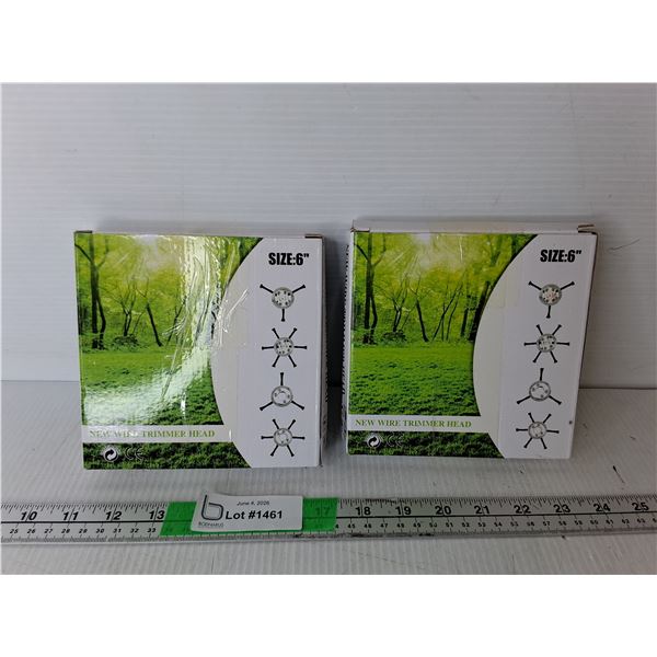 (2) 6" Wire Trimmer Heads