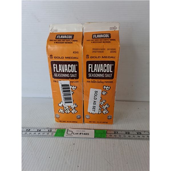 (2) Containers of Flavacol Seasoning Salt- Sealed