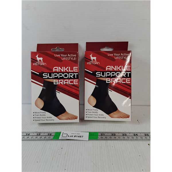 (2) Ankle Support Braces
