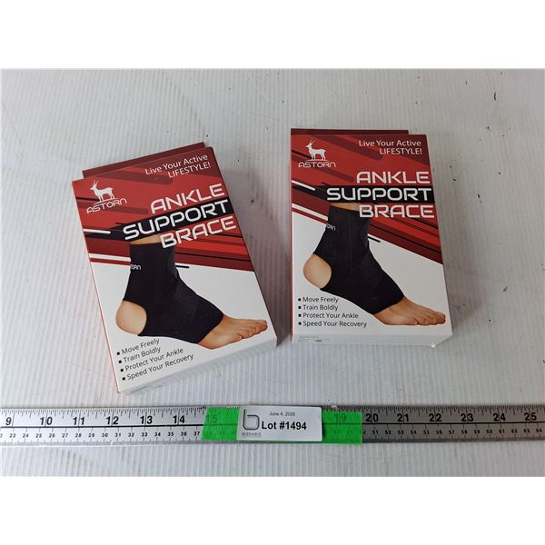 (2) Ankle Support Braces