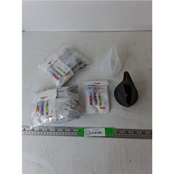 (6) Silicone Cup Bottoms & (3) Gap Cleaning Brushes