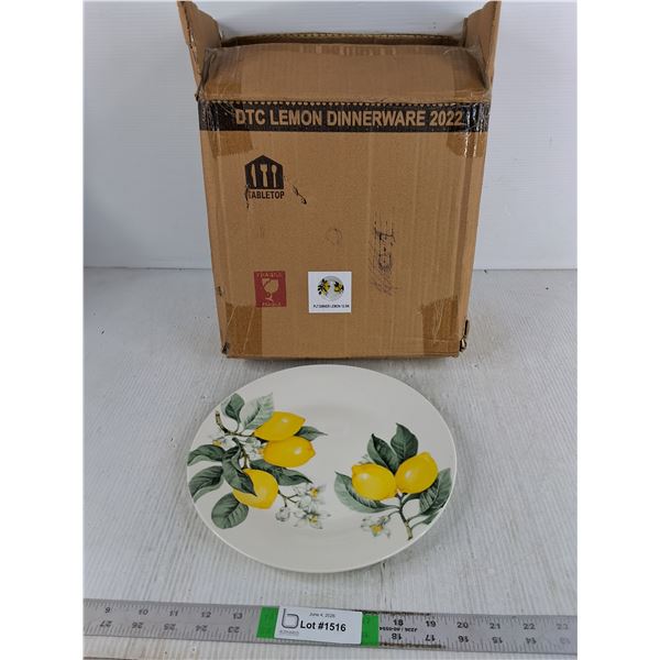 (12) 10.5" Lemon Dinner Plates - NIB
