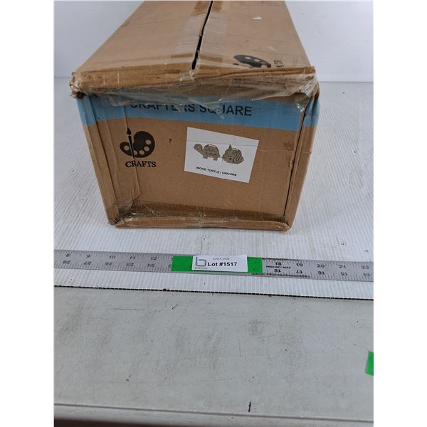 (12) Wooden Craft Turtle- Approx 6" x 6", (12) Wooden Craft Unicorns -Approx 6" x 6" - NIB