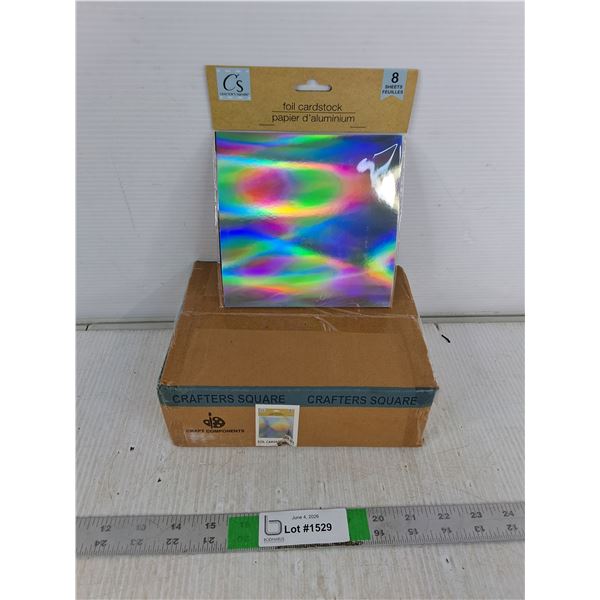 (24) 8 Piece Card Stock Sheets- 6" x 6"