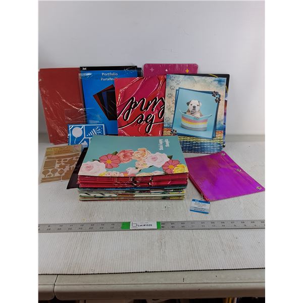 (76) File Folders, Binder Pouch