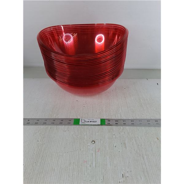 (26) Oval Plastic Bowls - 11" x 9" x 4" - As Is