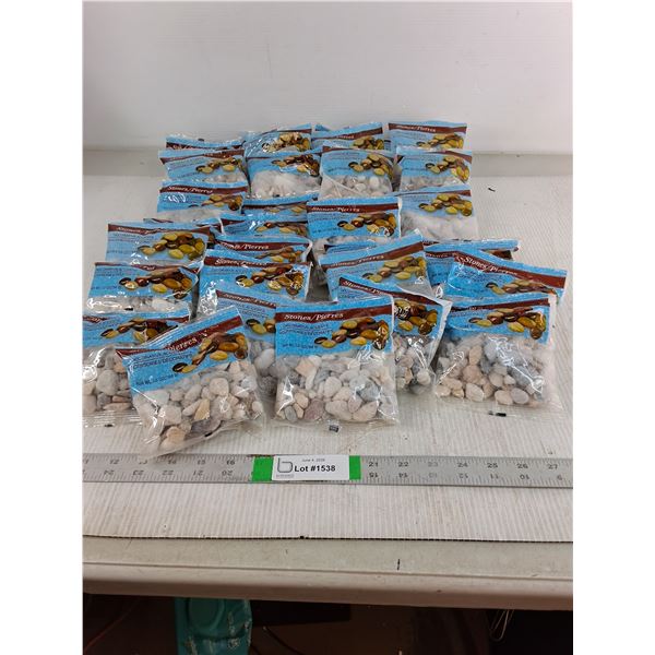 (32) Packages Of Decorative Rocks